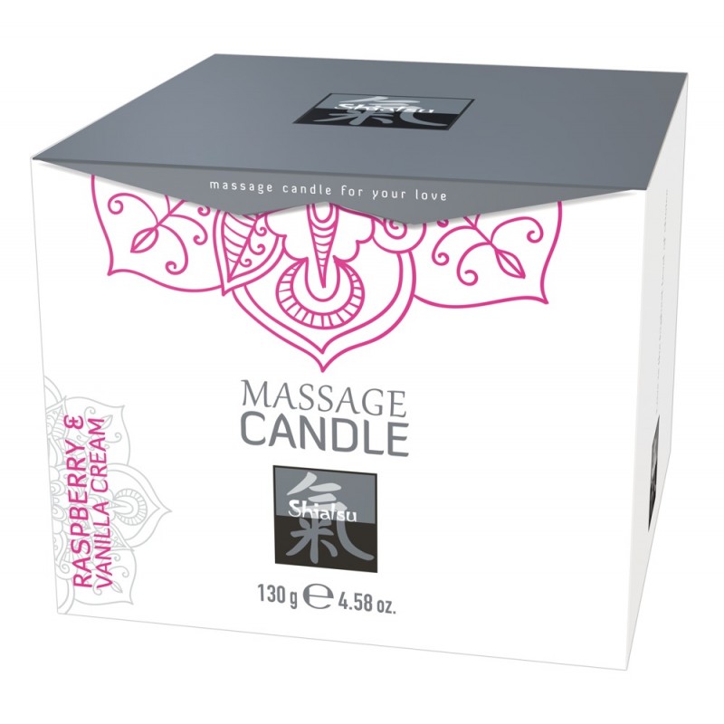 Shiatsu Massage Candle 130 gram - Raspberry Scented